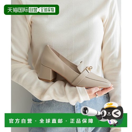 日本直邮RANDA 真皮金色配件腰带乐福鞋 RA041BW016516 黑色