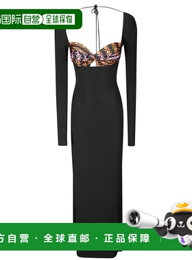 1h可退 香港直邮Marine Serre 女士 SERRE 海军风连衣裙 WDR334AV