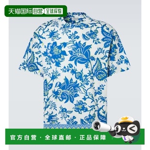 香港直邮Etro white白色 艾特罗 花朵棉质针织T恤 舒 男士 1h可退