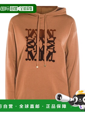 1h可退 香港直邮潮奢 MaxMara 麦斯玛拉 女士 驼色羊毛卫衣 25213