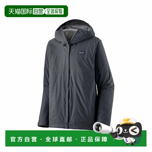 自营欧洲直邮Patagonia Torrentshell 3L男士深炭蓝色尼龙防风防