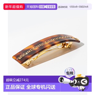 日本直邮Alexandre de Paris AA8-736-75 女士发夹8厘米方形水晶