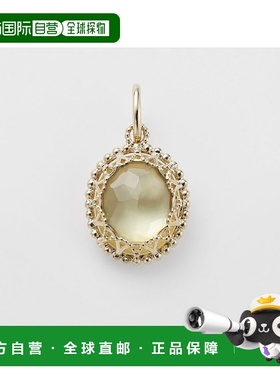 日潮 agete 阿卡朵K10石英/贝壳吊饰黄色 均码吊坠