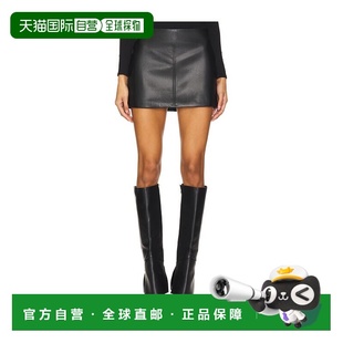 仿皮迷你半身裙 1h可退 Haydenn 女士 SDQ606F 香港直邮Superdown