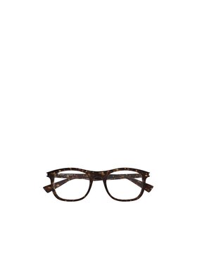 SAINT LAURENT 男士眼镜 SL811002 AW2025 深棕色 矩形镜框