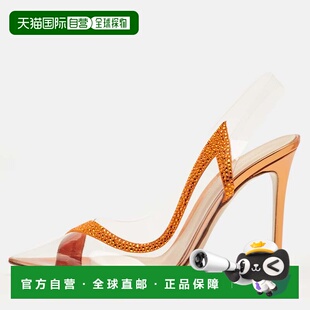 自营Gianvito Rossi Transparent/orange Pvc And Suede Embellis