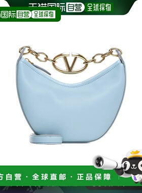香港直邮VALENTINO 女士斜挎包 WB0Q43PHVZJ4 AW2024 蓝色 迷你 V