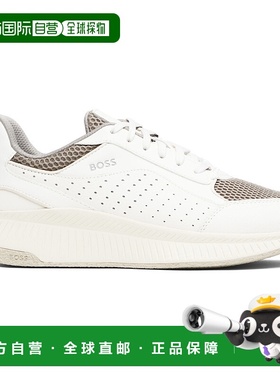 1h可退 香港直邮BOSS 波士 男士 灰白色 Fishbone Sole Hybrid 运