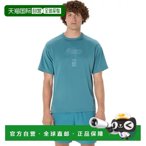 日本直邮Asics ASICS 亚瑟士男士篮球运动短袖T恤2063A411.400