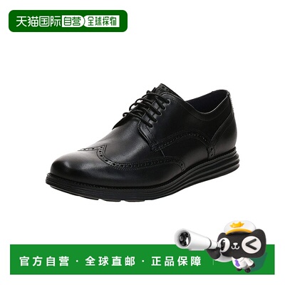 自营Cole Haan男式Original Grand Wingtip牛津鞋-黑色 美国奥莱