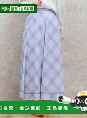 1h可退 日本直邮axes femme 女士格纹系带伞裙 CI291X57新款裙子