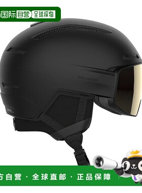 自营欧洲直邮Salomon萨洛蒙 DRIVER男女通用黑色塑料滑雪头盔新款