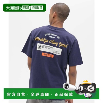 日本直邮S/S PATCHED TEE Brooklyn 卫衣 深蓝色