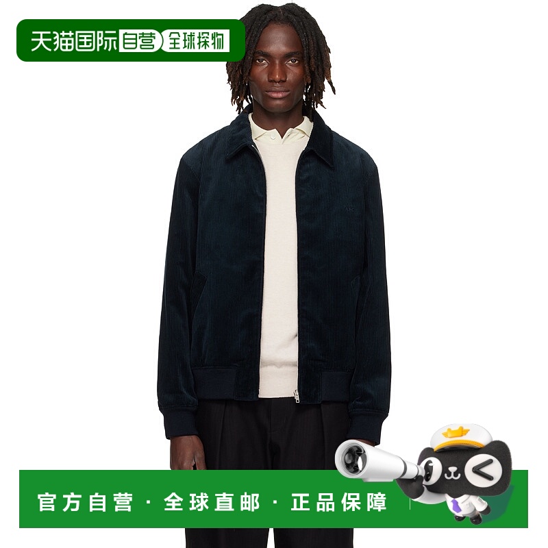 香港直邮潮奢 A.P.C. 男士 海军蓝 Gilles 夹克 COHBBM32019