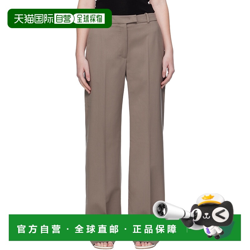 1h可退 香港直邮潮奢 The Frankie Shop 女士 灰褐色 Lenora Stra