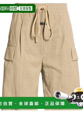 1h可退 香港直邮essentials fear of god 男士 短裤 beige米色 舒