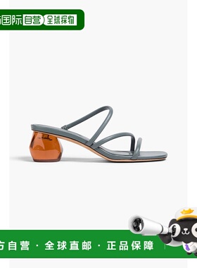 香港直邮VINCE 女士 Pedra 皮质凉鞋 I4598L1400SEASTONE