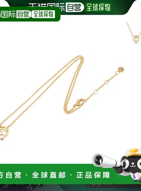 日本直邮FENDI 项链 F IS FENDI 珍珠徽标吊坠 F IS FENDI 可调节