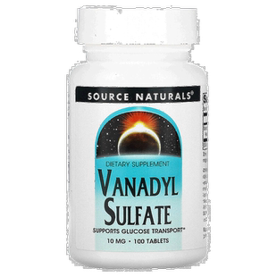 香港直发source Naturals硫酸氧钒膳食补充剂100片脂肪血糖胰岛素