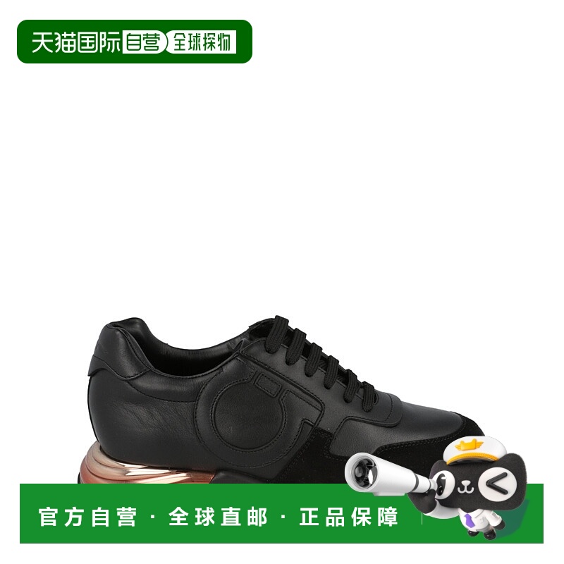 自营salvatore ferragamo布鲁克林低帮运动鞋-黑色 美国奥莱直发