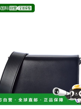 自营 Valextra Swing 小号皮革和绒面革单肩包 - 蓝色 美国奥莱直