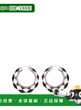 香港直邮BALMAIN 女士耳饰 DN1XK331MBPSEKF SS2025 黑色耳环配饰