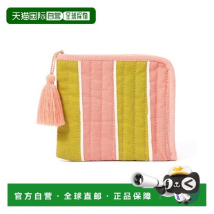 1h可退 日本直邮Francfranc 布艺印花 迷你化妆包 条纹