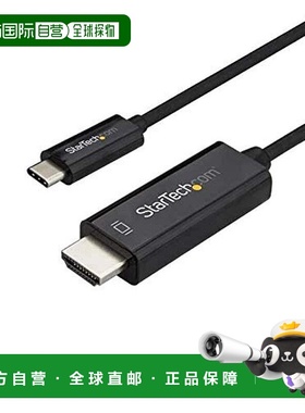 【日本直邮】StarTech.com USB-C-HDMI连接线2米4K黑色CDP2HD2MBN