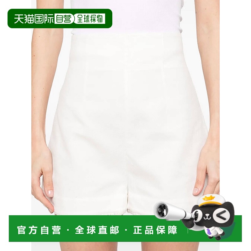 自营zimmermannMaxine Crochet Trim Shorts In Ivory - ivory 美