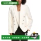 Blazer 自营l white Double Breasted agenceL’AGENCE Kenzie