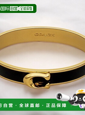 日本直邮Coach蔻驰 手镯 女士 品牌 Coach蔻驰 F67480 金色/黑色