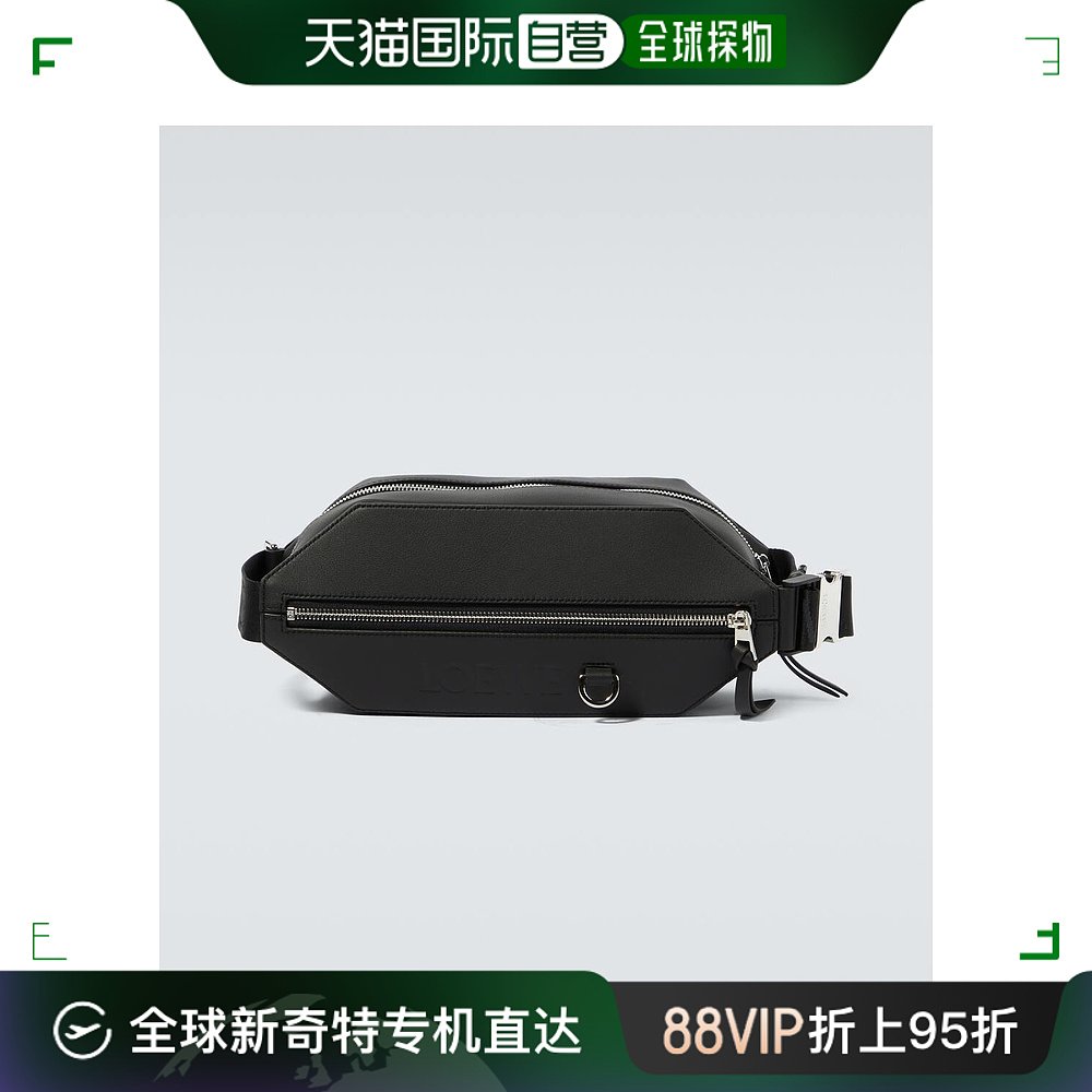 香港直邮潮奢 LOEWE罗意威男士 Leather belt bag斜挎包 00079