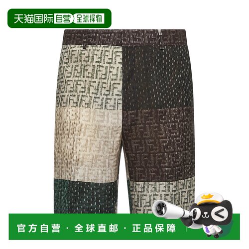 1h可退 香港直邮FENDI 男士短裤 FB0821AU73F1RFY AW2025 花色 百