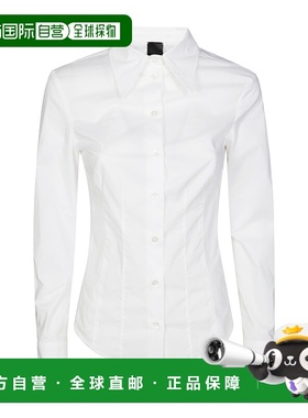 香港直邮PINKO 女士衬衫 105619A2TIZ04 AW2025 白色 长袖衬衫