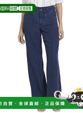 自营NYDJ Teresa Dark Ocean Wide Leg Jean - blue 美国奥莱直发