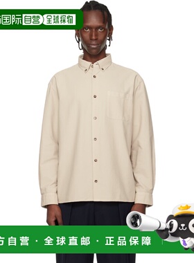 1h可退 香港直邮A.P.C. 男士 米色 Mateo Logo 衬衫 COHAHH12599