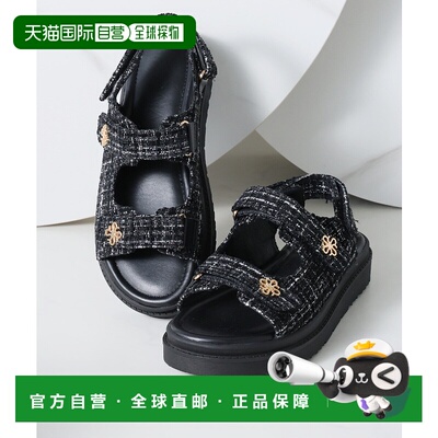 1h可退 日本直邮Vivian 女士厚底金色装饰纹理凉鞋 V28127SM