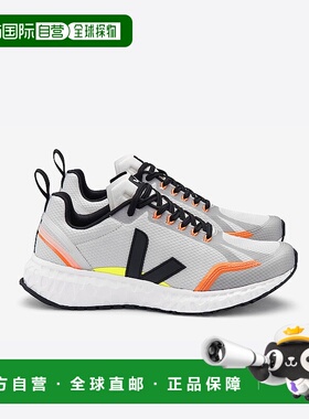 欧洲直邮VEJA Condor系列黑色/浅灰色再生聚酯纤维V标识运动鞋 男