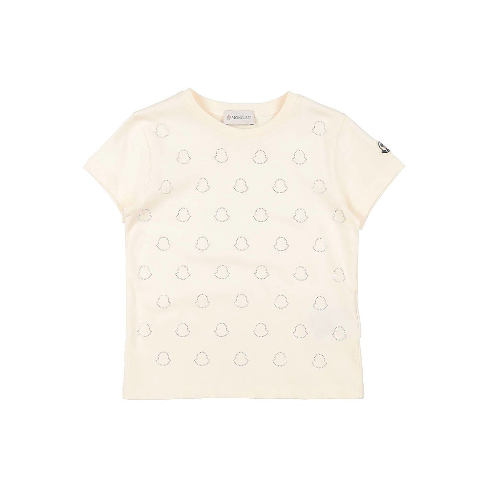 潮奢 Moncler 盟可睐 女童 T恤童装 beige米色 舒适时尚