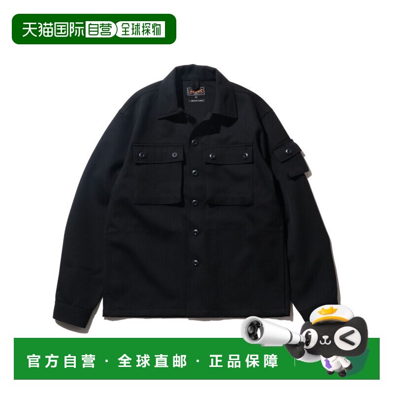 日本直邮BEAMS 羊毛弹性衬衫夹克外套男装图片