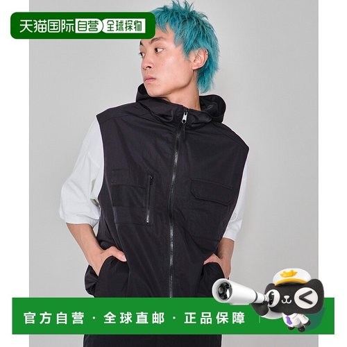 1h可退 日本直邮WEGO 男女同款春夏新作连帽尼龙背心 SK25SM06M00