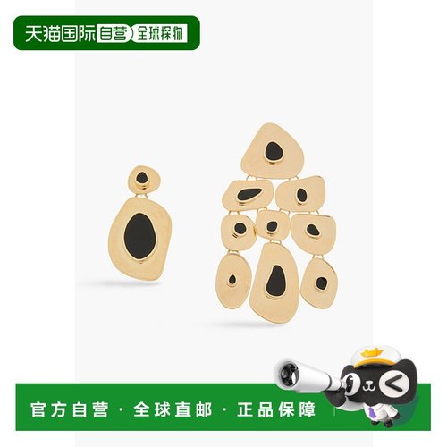 1h可退 香港直邮潮奢 ZIMMERMANN 女士 镀金珐琅耳环 0799XF24GOL