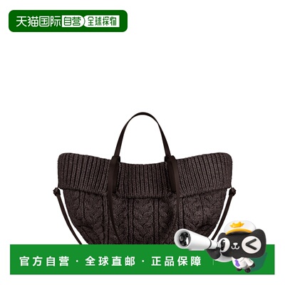 自营欧洲直邮Polene Cyme Mini女士乌木色美利奴羊毛手提包单肩包