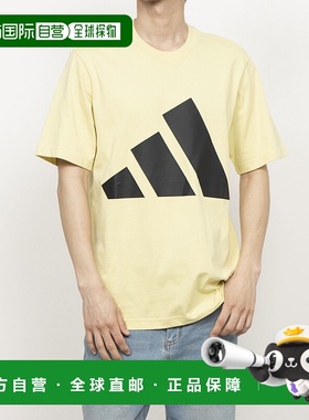 日本直邮阿迪达斯男士 Essentials 大 Logo 短袖T恤 JE8930（黄色