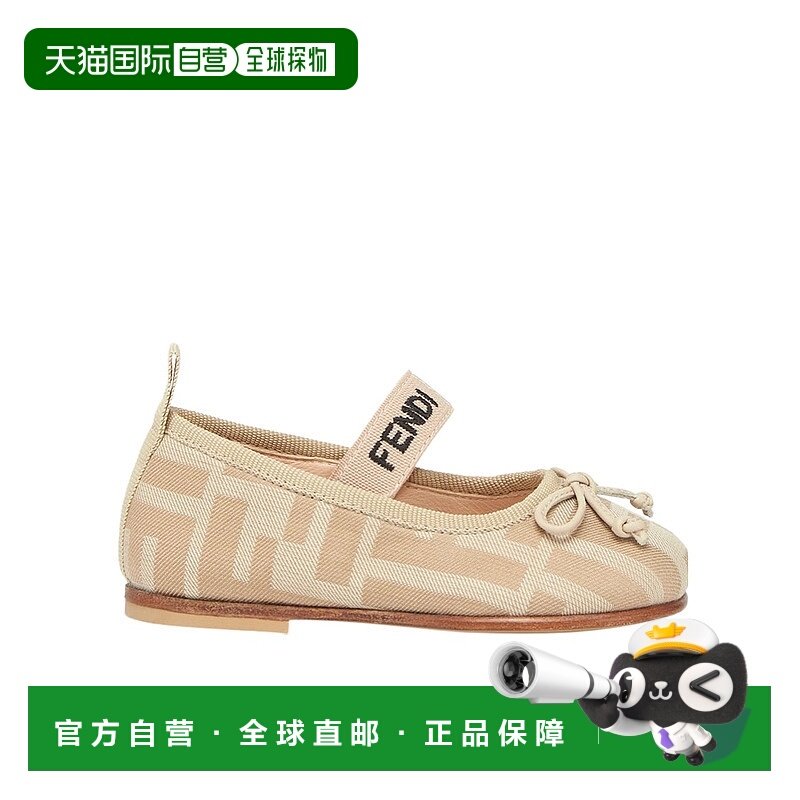 1h可退 香港直邮Fendi first steps芭蕾舞鞋 JFR377AOTC