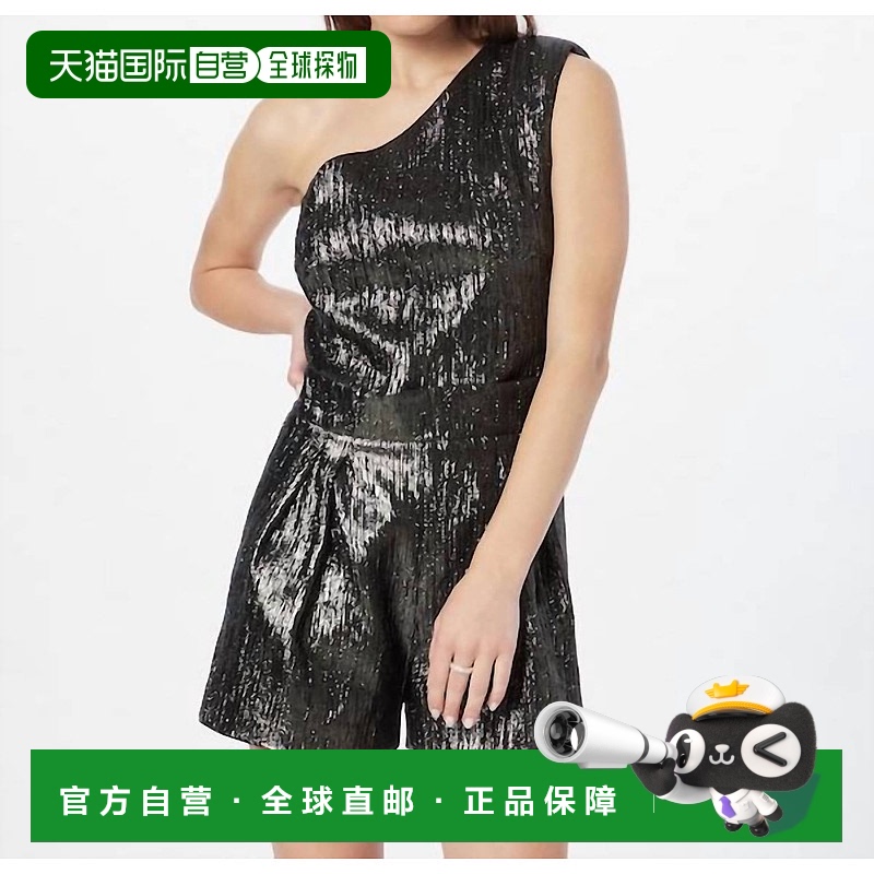 自营 iroIliana单肩Lame黑色/lurex运动服 美国奥莱直发