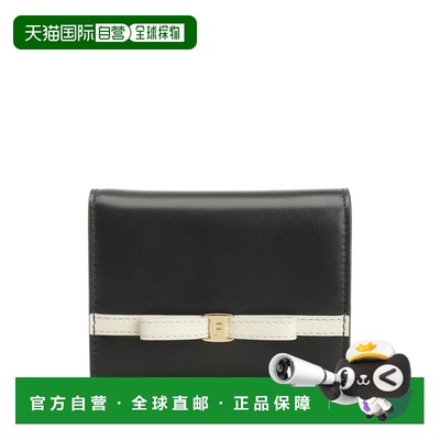 香港直邮Salvatore Ferragamo 蝴蝶结细节折叠钱包 221087