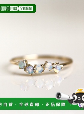 1h可退 日本直邮cui-cui 天然欧泊宝石 戒指 K10YG材质 755171
