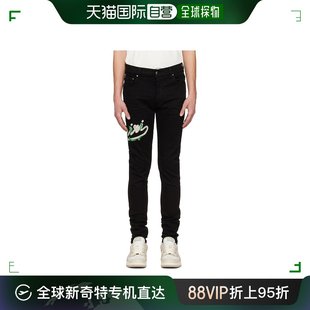 AMDNSY1015 香港直邮潮奢 男士 AMIRI Baroque 徽标牛仔裤