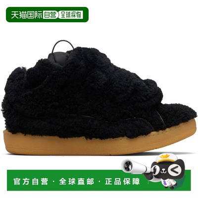 1h可退 香港直邮Lanvin 朗雯 男士 黑色 Curb Shearling 运动鞋 F